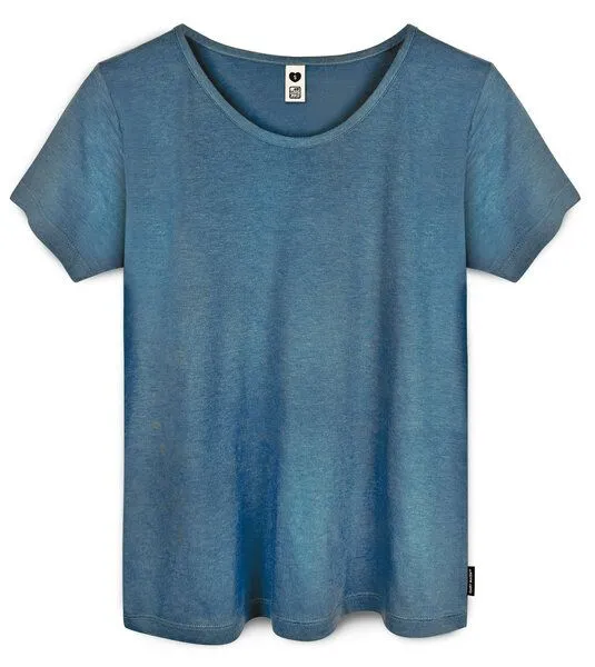 Gary Mash GARY MASH Damen Basicshirt aus Bambusviskose, Blau, – Produktbild 2 von 3