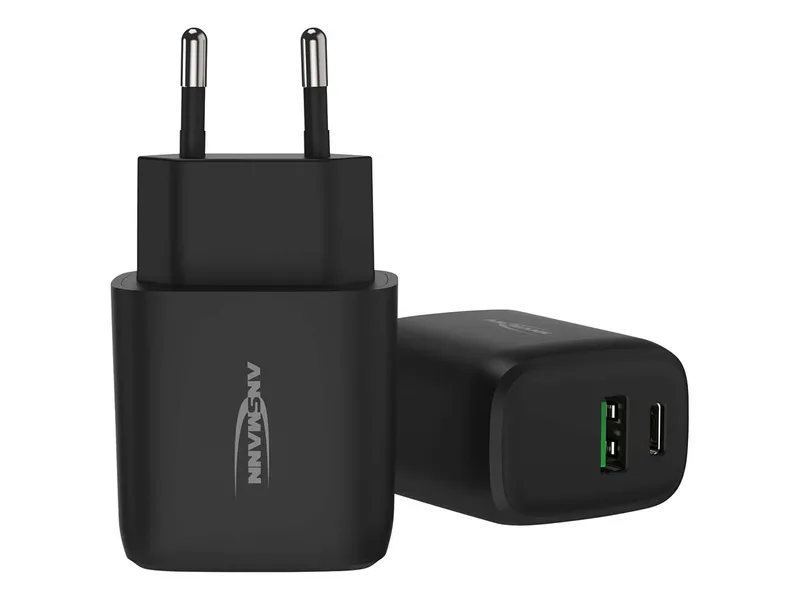 Ansmann Ansmann USB-Ladegerät "Home Charger HC218PD", 3 A, 20 W, USB-A/-C, schwarz – Produktbild 1 von 1