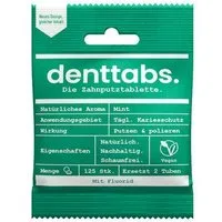 Denttabs DENTTABS Mint (125 Stück) - in den Varianten mit und ohne Fluorid – Produktbild 1 von 1