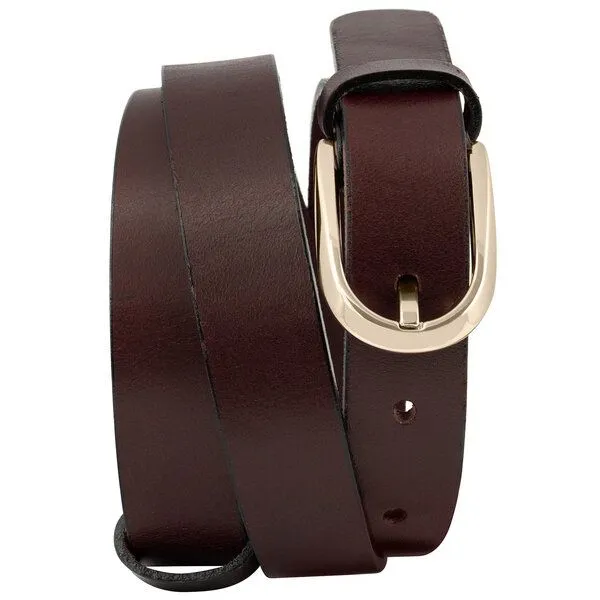 Simaru Simaru Premium-Ledergürtel für Damen 25mm Manaus - EU, Braun, – Produktbild 3 von 4