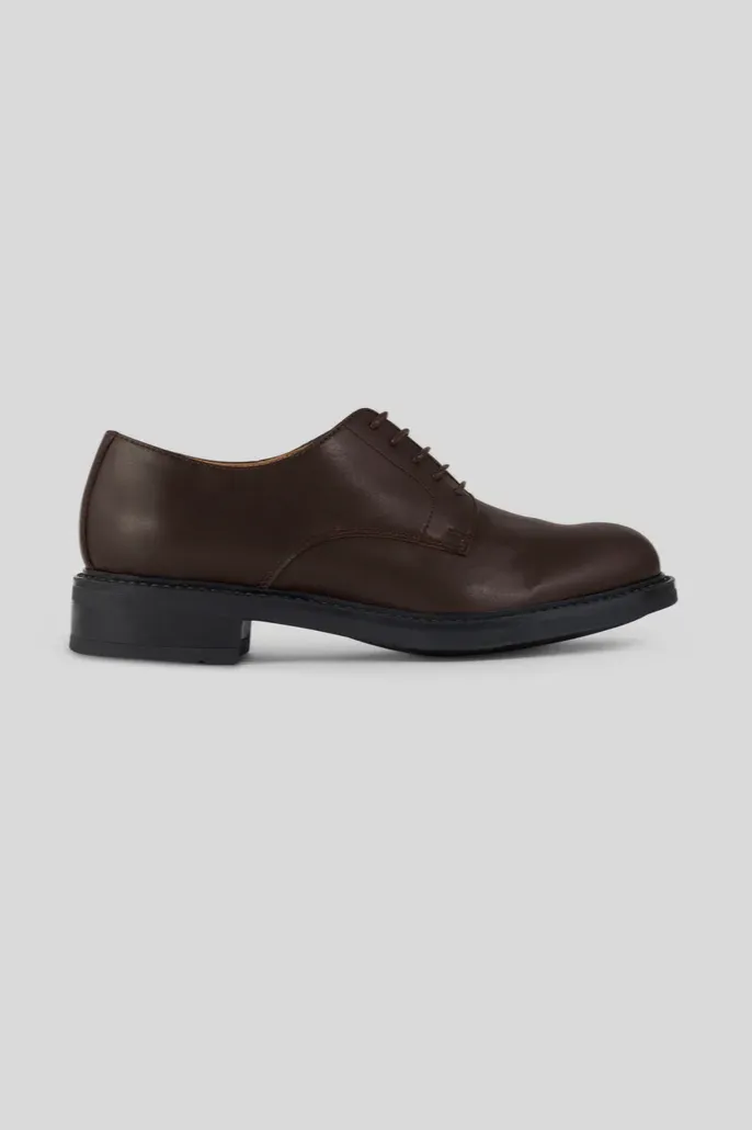 Solari Milano Solari Milano Damen vegan Derby Schuhe Braun, Dunkelbraun, – Produktbild 2 von 2