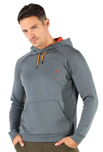 Woolona Woolona Kapuzenpullover - SCOUT - 100% Merinowolle, Grau, – Produktbild 2 von 4