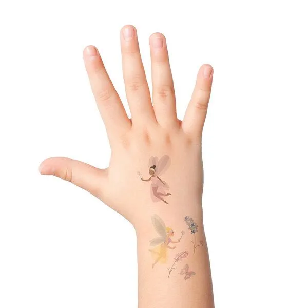 dabelino dabelino Kinder Feen Klebetattoos (plastikfrei, vegan, glutenfrei) – Produktbild 1 von 6