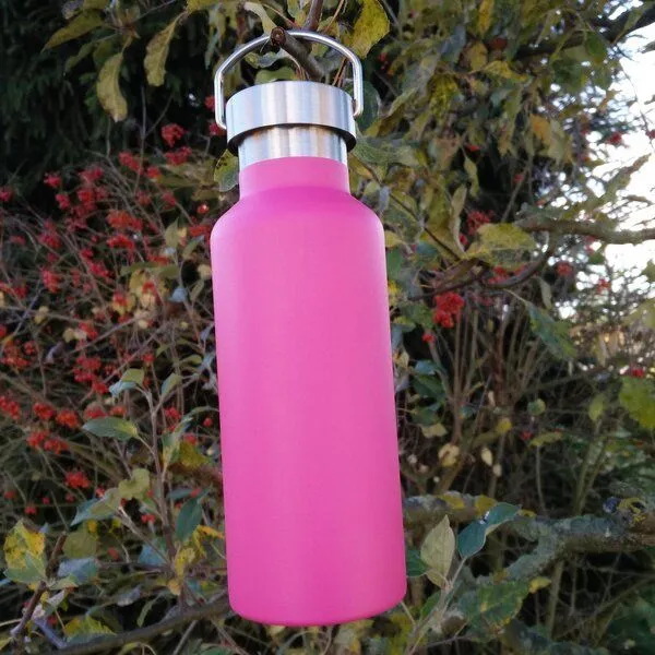 Dora's Dora's Retro-Thermosflasche (0,5l) – Doppelwandiger Edelstahl, Pink, – Produktbild 3 von 4