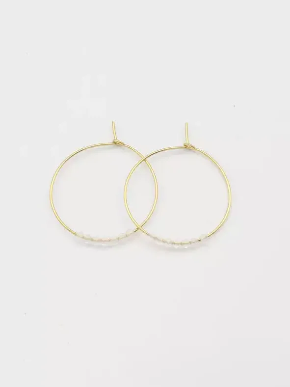 Jewelberry Jewelberry Kreolen Modell: Fine Pearls, Bergkristall-v, – Produktbild 1 von 1