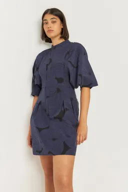 SKFK SKFK Damen vegan Kleid Hebe Marineblau – Produktbild 1 von 1