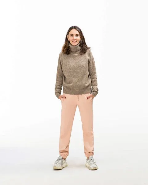 MATONA Matona Legere Jogginghose für Frauen mit Gummibund und Kordelzug / Trackpants, Rose, – Produktbild 3 von 4
