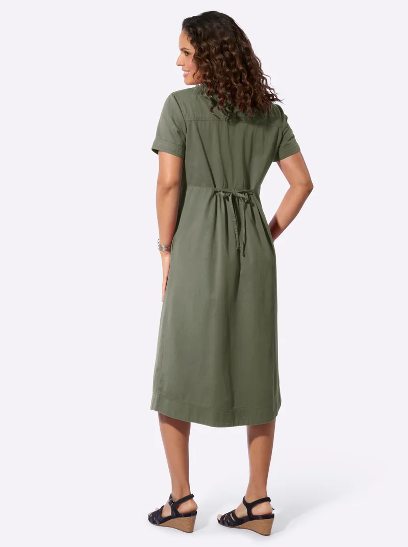 Witt Jeanskleid, Khaki, – Produktbild 1 von 2