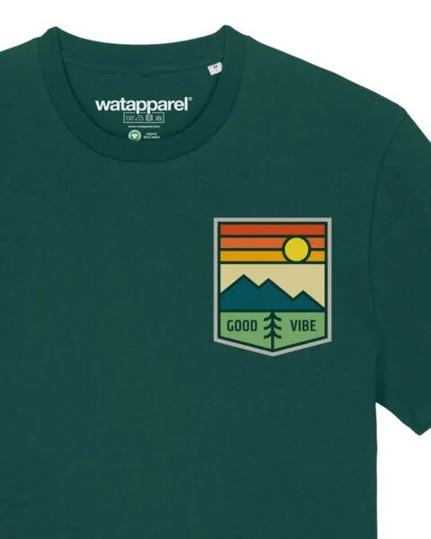watapparel watapparel T-Shirt Unisex Good Vibe, Glazed green, – Produktbild 3 von 3