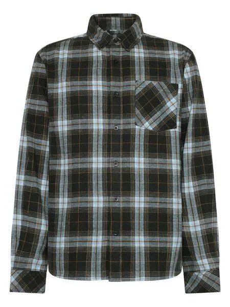 KnowledgeCotton Apparel KnowledgeCotton Apparel Flanell-Hemd Karo, Green check (grün), – Produktbild 1 von 3