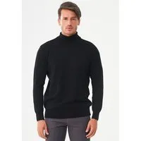 ORGANICATION ORGANICATION Rollkragenpullover aus Bio-Baumwolle, Black, – Produktbild 1 von 1