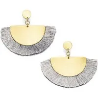Frida Feeling Frida Feeling Ohrstecker Vitana Kosmos gold-farben, Grau, – Produktbild 1 von 1
