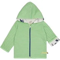 loud proud loud + proud Babys & Kinder Wendejacke mit Kapuze, GOTS-zertifiziert, Opal(grün), – Produktbild 1 von 1