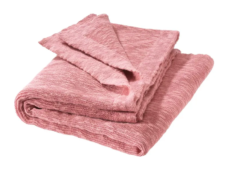 Disana Disana Baby Leinen-Strick-Decke softpink ca. 80 x 100cm, Pink, – Produktbild 1 von 2