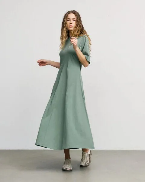 Rotholz Rotholz Casual A-Line Dress - leaf green, Green, – Produktbild 4 von 4