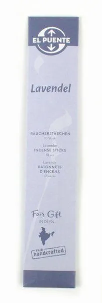 El Puente El Puente Räucherstäbchen "Lavendel" | Fair Trade & Handmade aus Indien – Produktbild 1 von 1