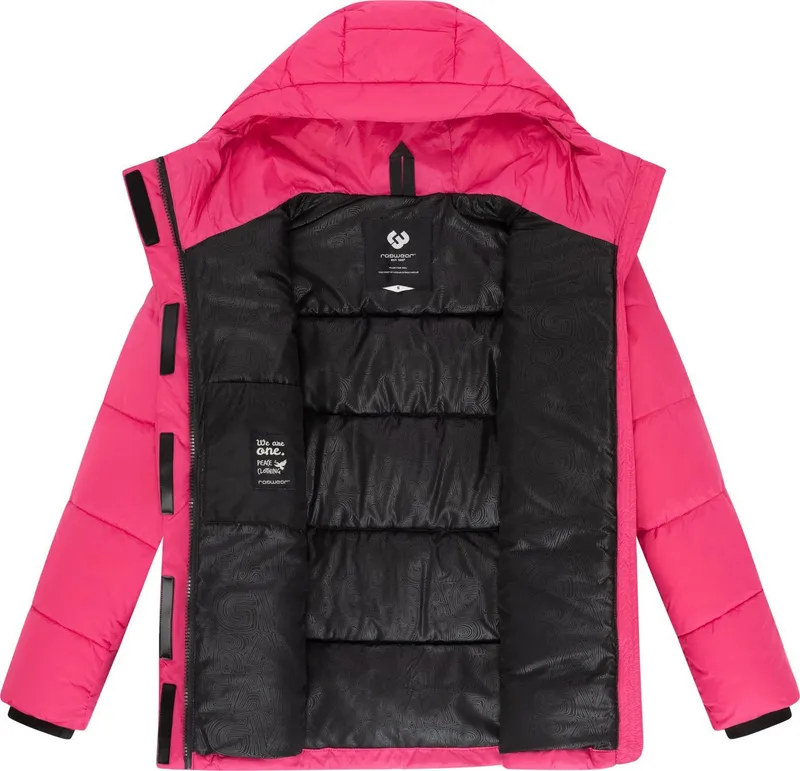 ragwear ragwear Anorak Wikesh stylische Winter Steppjacke mit Colourblocking, Rosa, – Produktbild 1 von 5