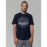 watapparel watapparel T-Shirt Unisex Mountains by night, French navy, – Produktbild 1 von 1