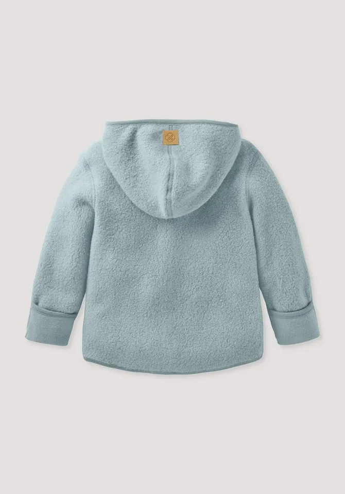hessnatur hessnatur Fleecejacke aus reiner Bio-Baumwolle (1-St), Blau|lila, – Produktbild 3 von 3