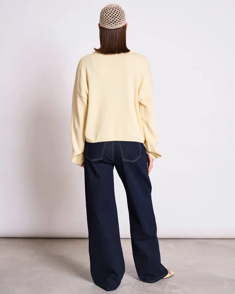 JAN N JUNE JAN 'N JUNE Damen vegan Strickjacke Light Asas Light Yellow, Hellgelb, – Produktbild 1 von 2