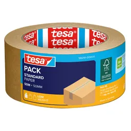 Tesa SE tesapack STANDARD PAPER, 50 m x 50 mm, braun, 1 Rolle_ST – Produktbild 1 von 1