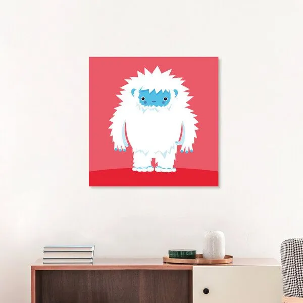 Photocircle Photocircle Poster / Leinwandbild - Kinderzimmerbild Kawaii Yeti – Produktbild 3 von 4