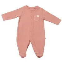 Biorganic Biorganic Waffle Smile Baby Strampler, Coral, – Produktbild 1 von 1