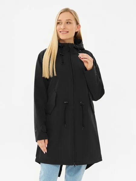 derbe derbe Softshelljacke „Island Friese“, Jet black, – Produktbild 1 von 3