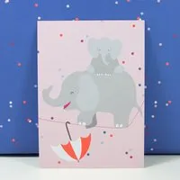 Bow & Hummingbird Bow & Hummingbird Postkarte Seiltanz – Produktbild 1 von 1