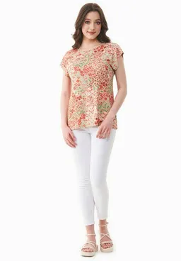 ORGANICATION ORGANICATION T-Shirt aus LENZING ECOVERO mit Blumenmuster – Produktbild 1 von 1