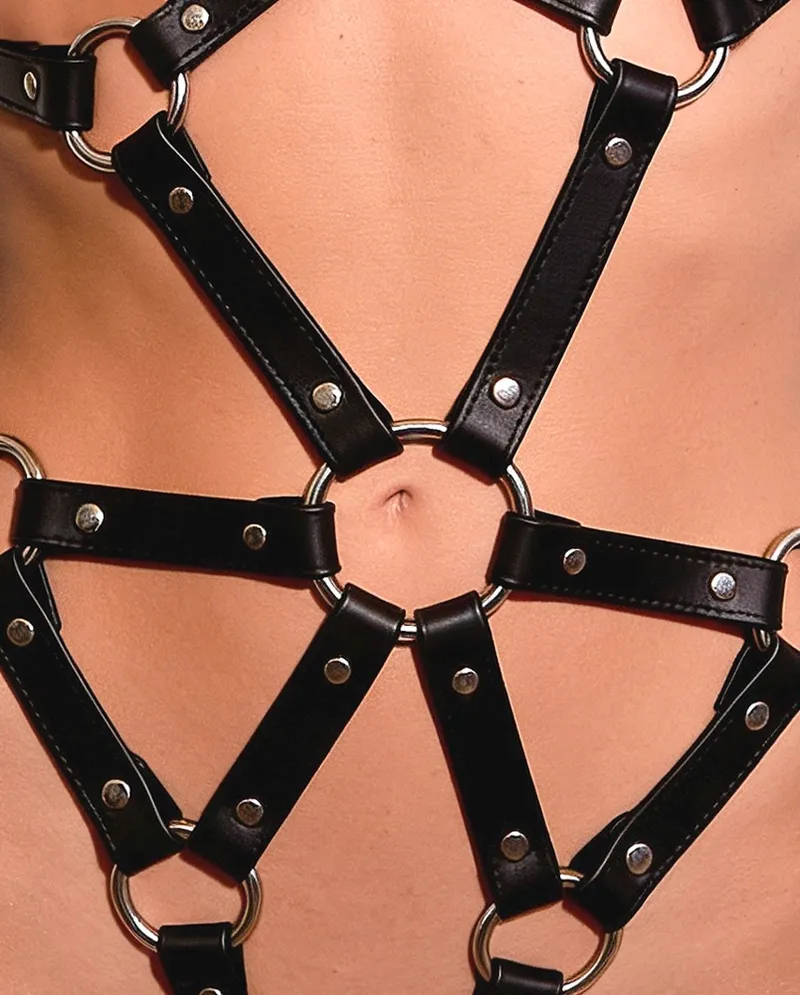 Bad Kitty Harness-Body, mehrfach verstellbar, Schwarz, – Produktbild 1 von 5