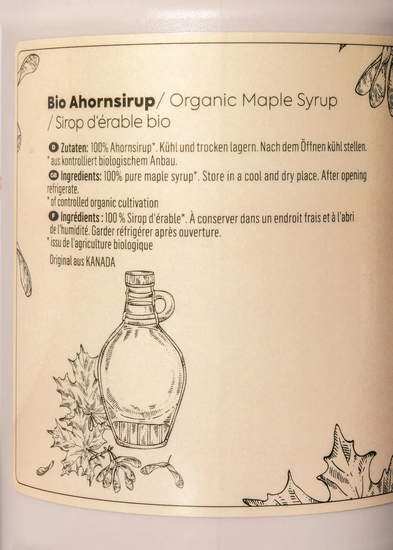 KoRo KoRo Bio Ahornsirup Grade A | 1 L – Produktbild 4 von 5