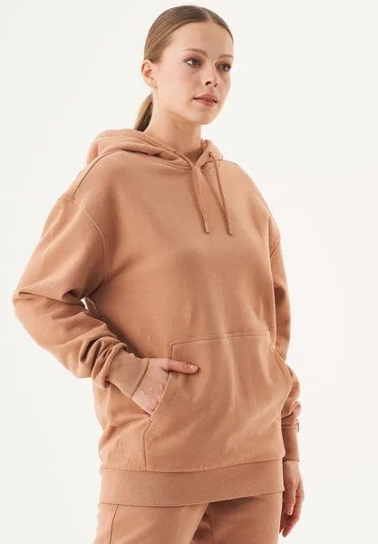 ORGANICATION ORGANICATION ESSENTIALS-HALKI-Unisex Soft Touch Hoodie aus Bio-Baumwolle, Light brown, – Produktbild 3 von 4