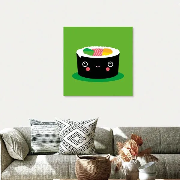 Photocircle Photocircle Poster / Leinwandbild - Sushi Maki – Illustration für’s Kinderzimmer – Produktbild 4 von 4