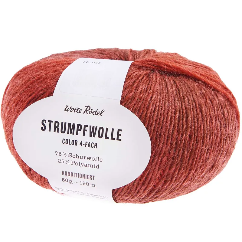 Wolle Rödel Wolle Rödel Strumpfwolle Color Rost Mix, Rost mix, – Produktbild 1 von 1