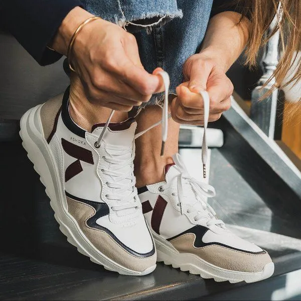 Ashoka Paris Ashoka Paris Lewis Running-Sneaker Bordeauxrot & Marineblau, Biobasiert & Recycelt – Produktbild 5 von 5