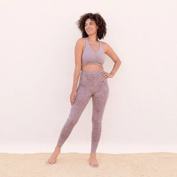 Jaya Jaya SUSAN ANIMAL - High-Rise Leggings mit Allover-Animal-Print, Taupe/taupe, – Produktbild 1 von 3