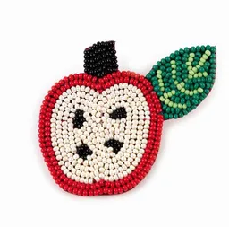El Puente El Puente Brosche "Apfel" | Fair Trade & Handmade aus Indien – Produktbild 1 von 1