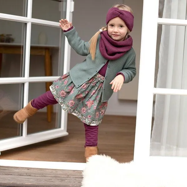 Enfant Terrible Enfant Terrible Strick Stirnband, Aubergine, – Produktbild 3 von 4