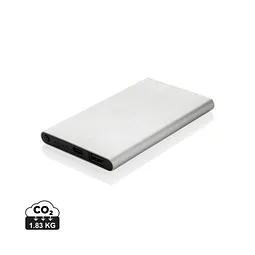 XD Collection 4.000mAh Type-C Powerbank aus RCS recyeltem ABS & Aluminium, silber – Produktbild 1 von 1
