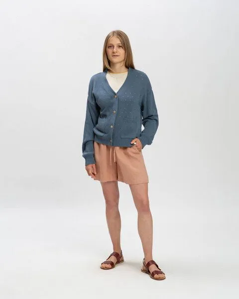 MATONA Matona Strickjacke aus Baumwolle für Frauen / Spring Cardigan, Seal blue, – Produktbild 3 von 4