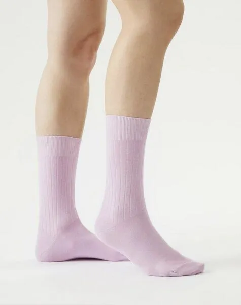 von Jungfeld von Jungfeld Gerippte Socken, Rosa, – Produktbild 2 von 4