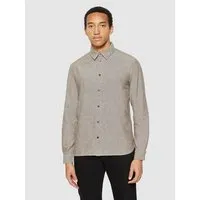 KnowledgeCotton Apparel KnowledgeCotton Apparel Heavy Twill Flannel Hemd Regular Fit aus Bio-Baumwolle, Hellbraun (demitasse), – Produktbild 2 von 5
