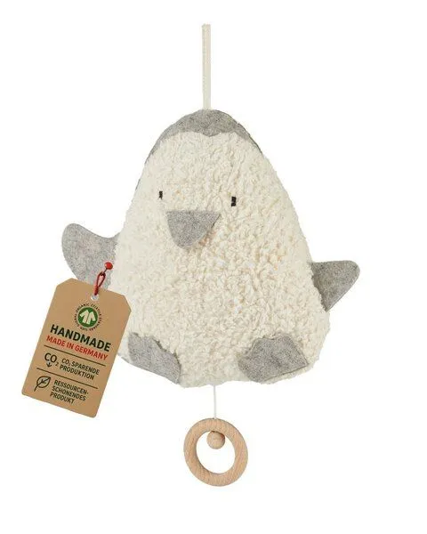 Efie Efie Spieluhr Pinguin grau, kbA – Produktbild 5 von 7