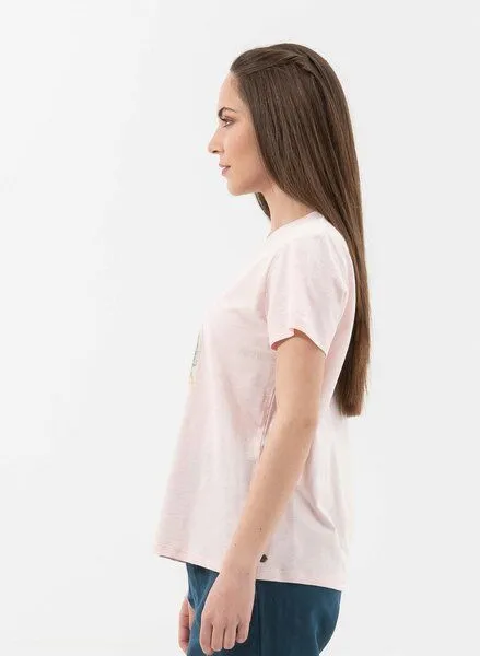 ORGANICATION ORGANICATION T-Shirt aus Bio-Baumwolle mit Riesenrad-Print, Powder, – Produktbild 3 von 4