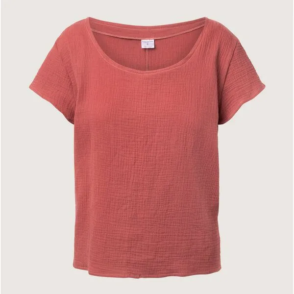 Frija Omina Frija Omina Musselin-Shirt Coube, Rosé dunkel (rosa), – Produktbild 2 von 3