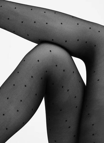 Swedish Stockings Swedish Stockings 40den Black - Strumpfhose - Doris Dots, Schwarz, – Produktbild 3 von 4