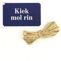 Bow Hummingbird Bow & Hummingbird Geschenkanhänger "Kiek mol rin" – Produktbild 1 von 1
