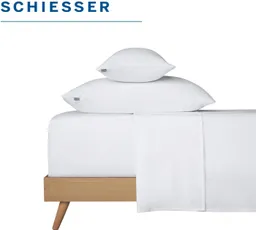 Schiesser Schiesser Bettlaken Smoothy aus glatter Baumwolle in klassischer, hotelinspirierter Optik, Renforcé, Gummizug: ohne, (1 Stück), Oeko-Tex® zertifiziert – Produktbild 1 von 1
