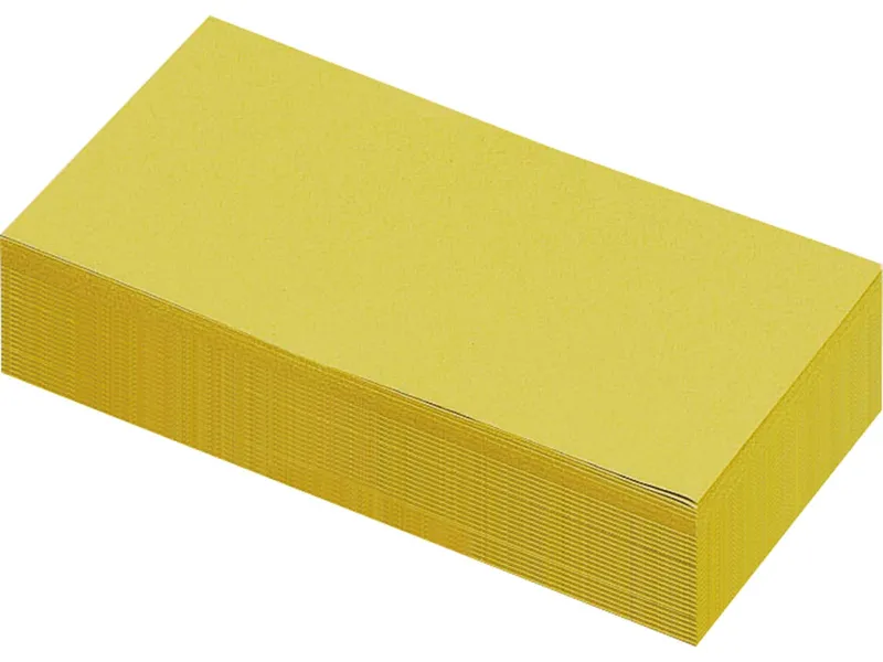 250 Blatt Moderationspapier Rechteck 10x20 gelb – Produktbild 1 von 1